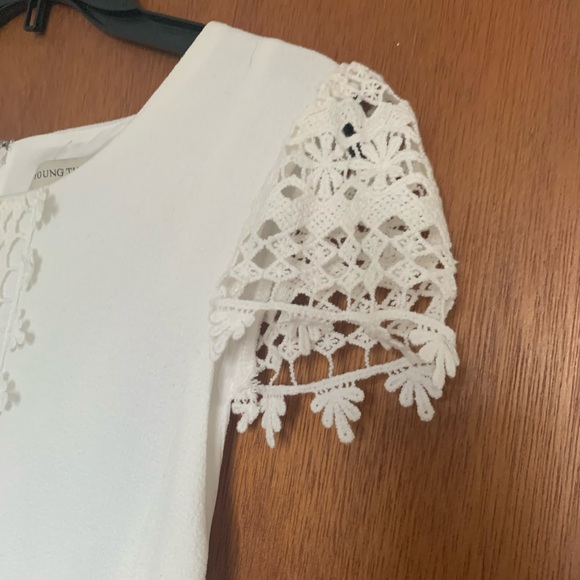 NEW White boutique lace dress. Bridal. Women’s M - Picture 4 of 6